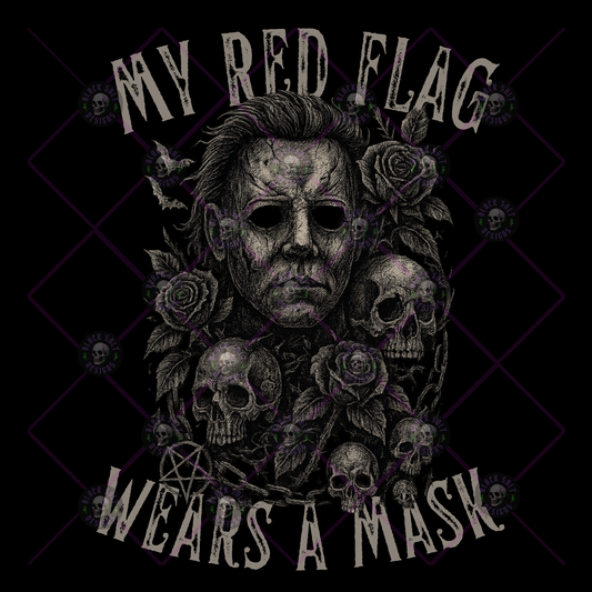 MY RED FLAG WEARS A MASK DIGITAL DOWNLOAD