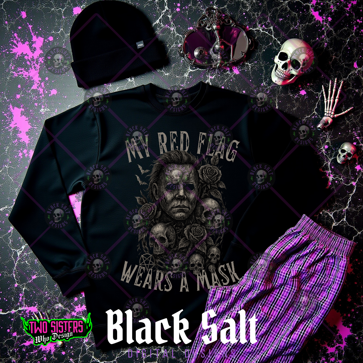 MY RED FLAG WEARS A MASK DIGITAL DOWNLOAD