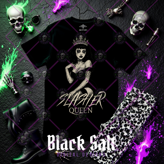*SEMI EXCLUSIVE* SLASHER QUEEN *BLACK FABRIC ONLY DIGITAL DOWNLOAD