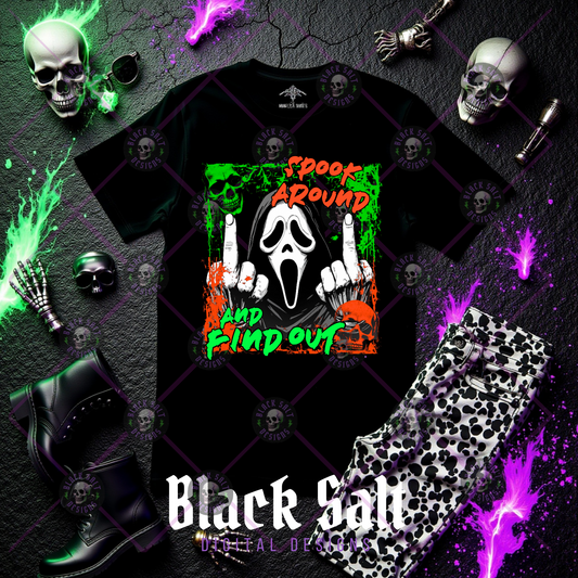 SPOOK AROUND AND FIND OUT*SEMI EXCLUSIVE DIGITAL DOWNLOAD - BLACK FABRIC ONLY